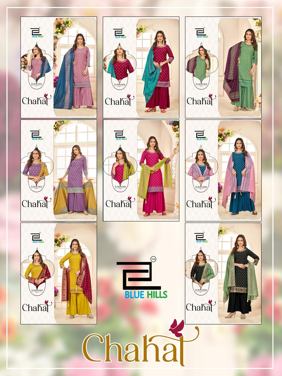 Chahal By Blue Hills Rayon Printed Kurti With Bottom Dupatta Online Wholesale